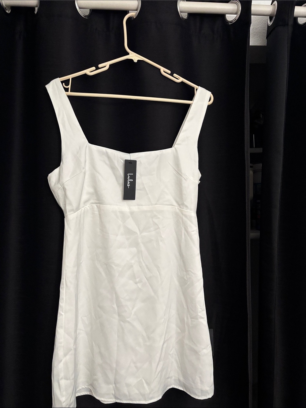 Lulu's White Square-Neck Mini Dress